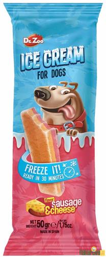 DR. ZOO HELADO SOSİS - PEYNİRLİ KÖPEK DONDURMA 50 GR