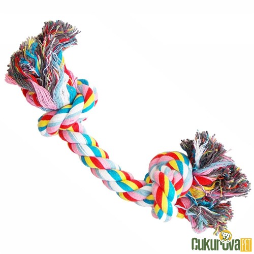Eastland Çift Düğümlü Diş İpi Köpek Oyuncağı Karışık Renkli 30 Cm