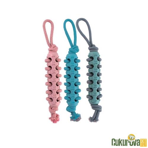 EASTLAND PATİ DESENLİ İPLİ KÖPEK OYUNCAĞI 46 CM ( KARIŞIK RENKLİ )