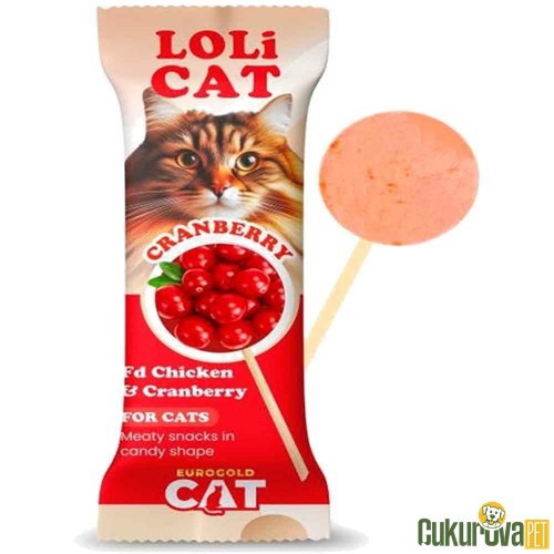 EUROGOLD LOLİ CAT FD KEDİ ÖDÜLÜ KIZILCIKLI 1.5 GR - LOLİPOP 