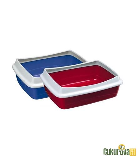 FERPLAST NİP PLUS AÇIK KEDİ TUVALETİ PEMBE 47 x 36 x 15.5 CM