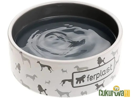 Ferplast Kedi̇ & Köpek Juno Sermai̇k Mama & Su Kabı M - 700 Ml