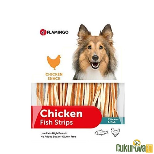 FLAMINGO TAVUKLU VE BALIKLI ŞERİT KÖPEK ÖDÜL MAMASI 85 GR