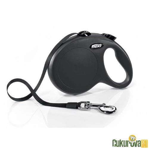FLEXI NEW CLASSIC 5 M OTOMATİK ŞERİT GEZDİRME KAYIŞI L SİYAH
