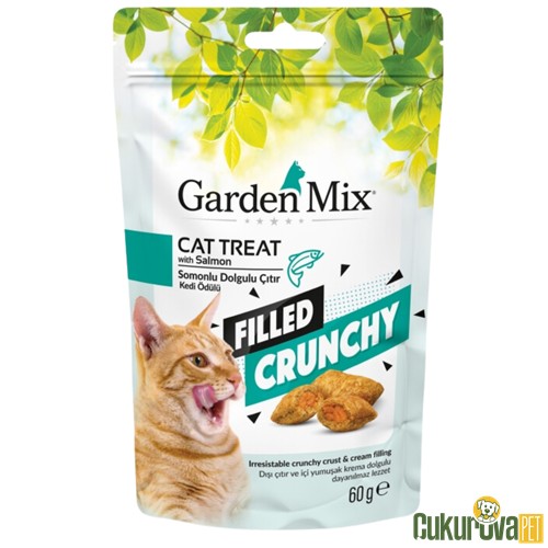 GARDENMIX SOMONLU İÇİ DOLGULU KEDİ ÖDÜL MAMASI 60 GR