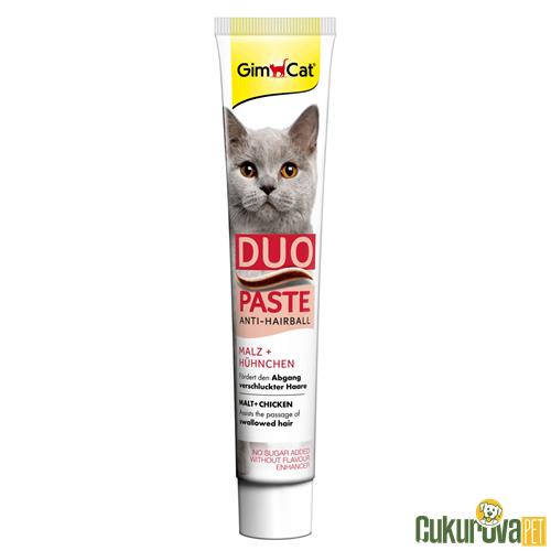 GIMCAT ANTI-HAIRBALL DUO PASTE TAVUK + MALT KEDİ MACUNU 50 GR