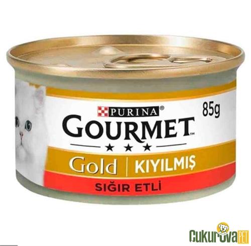 GOURMET GOLD KIYILMIŞ SIĞIR ETLİ KEDİ KONSERVESİ 85 GR