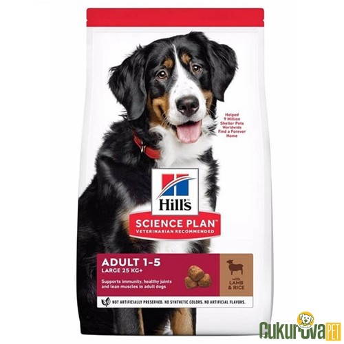 Hill's Large Breed Adult Kuzu Etli̇ Yetişki̇n Köpek Maması 12 Kg + 2 Kg
