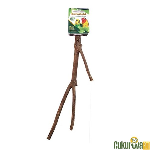 EUROGOLD MUHABBET VE PARAKET KUŞLARI İÇİN DOĞAL AHŞAP TÜNEK 25 CM