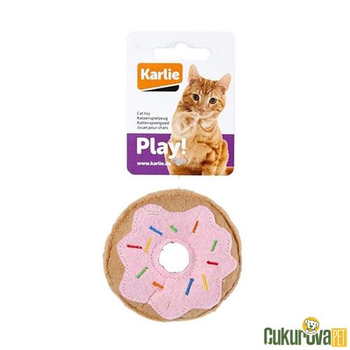 KARLIE ÇÖREK PELUŞ KEDİ OYUNCAĞI PEMBE 
