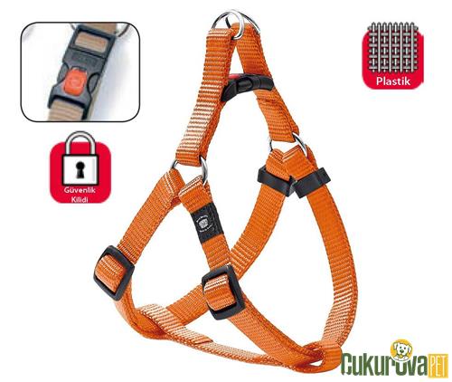 KARLIE KİLİTLİ KÖPEK GÖĞÜS TASMASI 40 - 70 CM TURUNCU M 