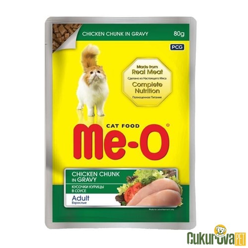 MEO POUCH TAVUKLU SOS İÇİNDE KEDİ YAŞ MAMASI 80 GR
