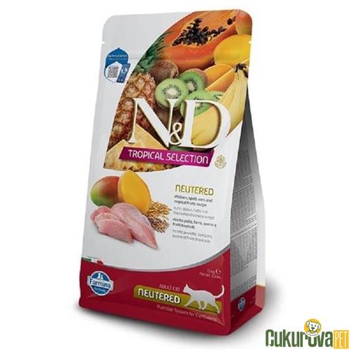 N&D TROPICAL TAVUKLU YETİŞKİN KEDİ MAMASI 1.5 KG