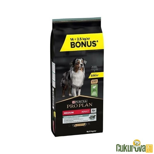 PRO PLAN MEDIUM KUZULU ORTA IRK YETİŞKİN KÖPEK MAMASI 16.5 KG