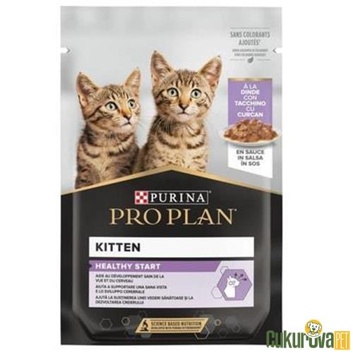 PRO PLAN POUCH SOS İÇİNDE HİNDİLİ YAVRU KEDİ YAŞ MAMASI 85 GR