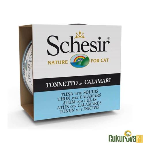 SCHESIR TON BALIKLI KALAMARLI JÖLELİ KEDİ KONSERVESİ - 85 GR