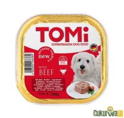 TOMI PATE DANA ETLİ YETİŞKİN KÖPEK KONSERVESİ 300 GR