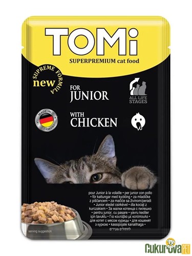 TOMI POUCH KÜMES HAYVANLI YAVRU KEDİ YAŞ MAMASI 100 GR