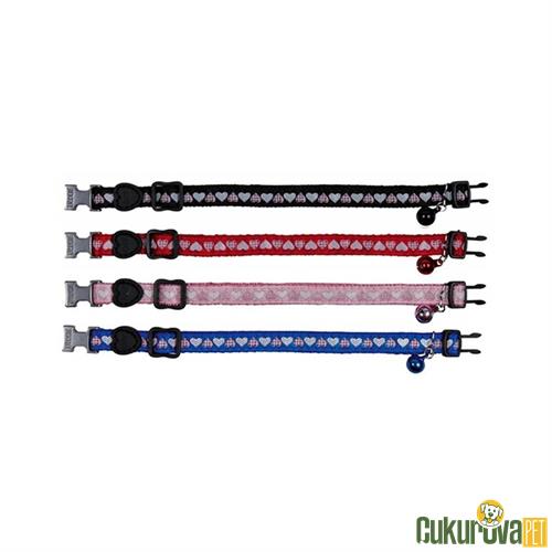 TRIXIE AYARLANABİLİR ZİLLİ KEDİ BOYUN TASMASI M - 18 - 30 CM - KARIŞIK RENK