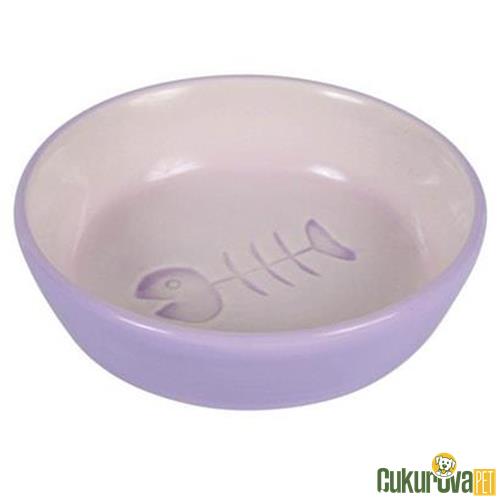 TRIXIE KEDİ SERAMİK YEM & SU KABI 200 ML - 13 CM - KARIŞIK RENKLİ 