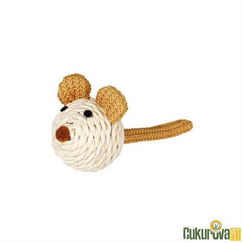 TRIXIE ZİLLİ KAĞIT İPTEN FARE ŞEKLİNDE KEDİ OYUNCAĞI 5 CM