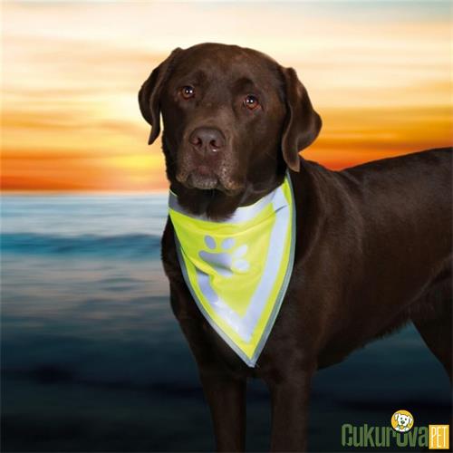 TRIXIE POLYESTER FOSFORLU KÖPEK BANDANASI S - M - 29 - 42 CM