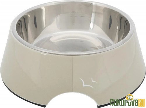 Trixie Köpek Mama Ve Su Kabi Melamin Paslanmaz Çeli̇k 800 Ml - 22 Cm - Kum Beji̇