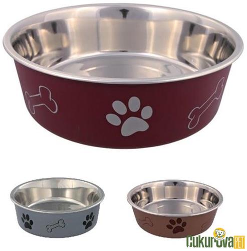 TRIXIE KÖPEKLER İÇİN PASLANMAZ ÇELİK MAMA VE SU KABI 1.4 L - 21 CM KARIŞIK RENKLİ