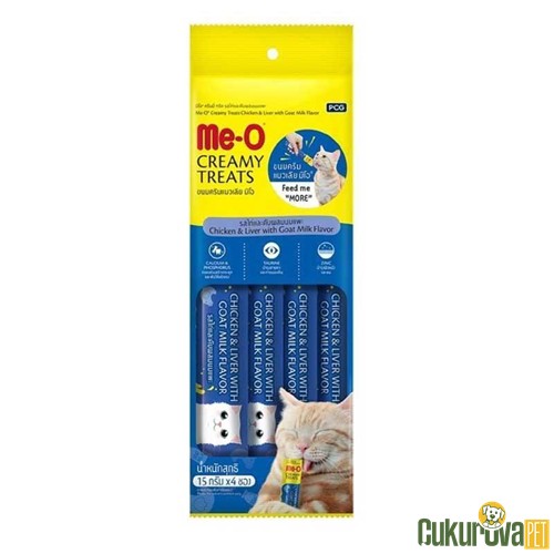 Meo Tavuklu Ci̇ğerli̇ Keçi̇ Sütlü Krema Kedi̇ Ödülü 4 x 15 Gr