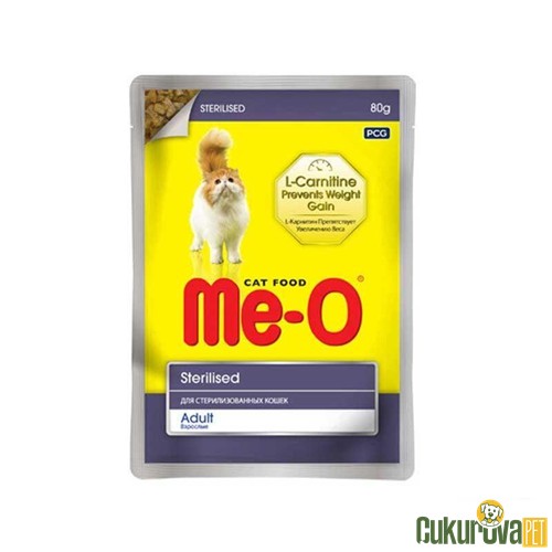 Meo Sterilised Tavuklu Kısırlaştırılmış Kedi̇ Yaş Maması 80 Gr