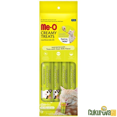 Meo Ton Balığı Ve Keçi̇ Sütlü Krema Kedi̇ Ödülü 4 x 15 Gr