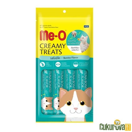 Me-o Kurutulmuş Füme Ton Balıklı Sıvı Kedi̇ Ödül Maması 4 x 15 Gr