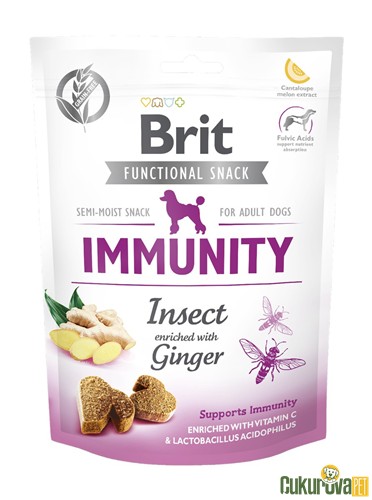 Brit Care Immunity Zencefilli ve Larva Proteinli Köpek Ödül Maması 150 Gr