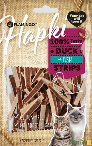 Flamingo Hapki Strips Ördekli̇ Ve Balıklı Kedi̇ Ödül Maması 85 Gr
