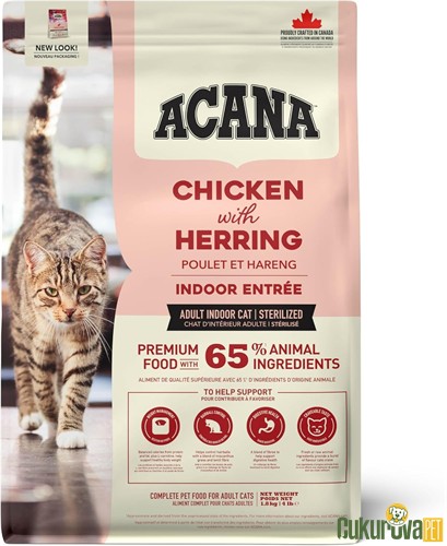 Acana Indoor Entree Kısırlaştırılmış Kedi Maması 1.8 Kg