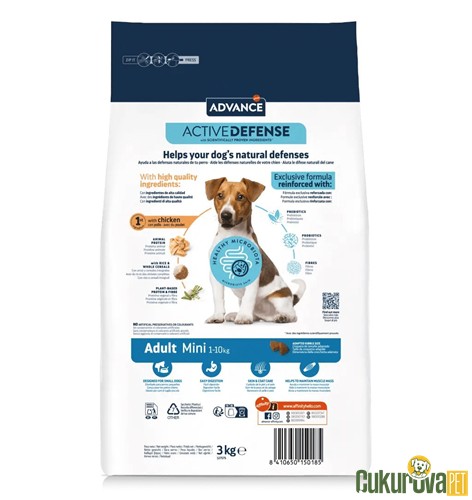 Advance Adult Mini Tavuklu Ve Pirinçli Yetişkin Köpek Maması 3 Kg