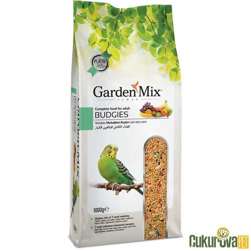 Gardenmix Platin Budgies Karışık Meyveli Muhabbet Kuşu Yemi 1 Kg