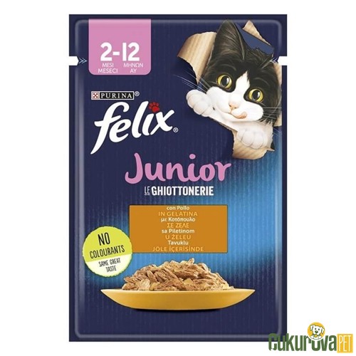 Felix Junior Tavuklu Yavru Kedi Yaş Maması 85 Gr