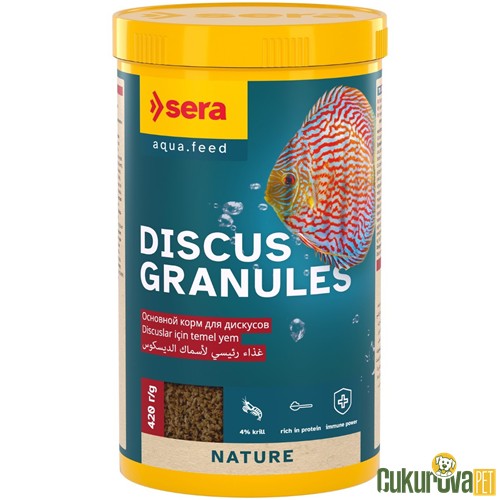 Sera Discus Granules Nature Granül Yem 1000 Ml - 420 Gr