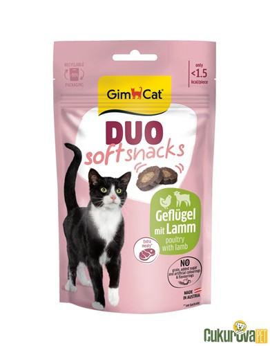 Gimcat Duo Soft Snacks Poultry With Lamb Kedi Ödül Maması 50 Gr