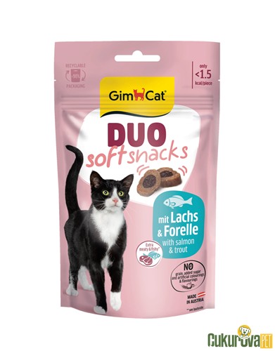 Gimcat Duo Soft Snacks With Salmon & Trout Kedi Ödül Maması 50 Gr