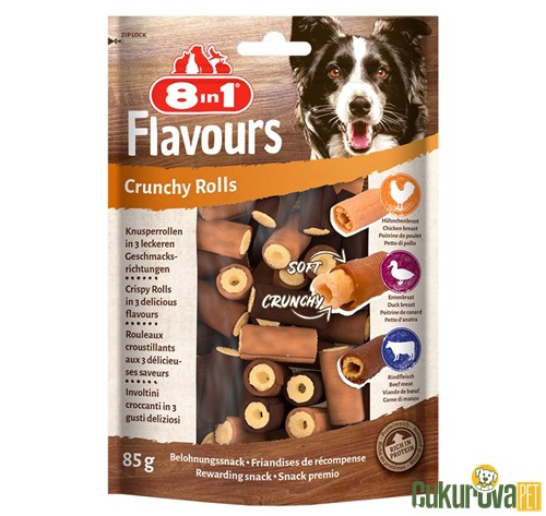 8 In 1 Flavours Crunchy Rolls Kıtır Köpek Ödülü 85 Gr