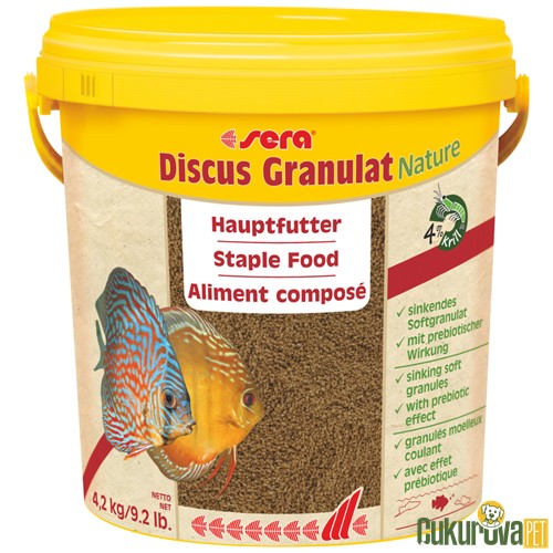 Sera Discus Granulat Nature Granül Yem 10 L - 4.2 Kg