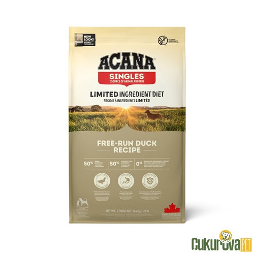 Acana Singles Free-Run Duck Recipe Tüm Yaşam Evreleri İçin Köpek Maması 11.4 Kg