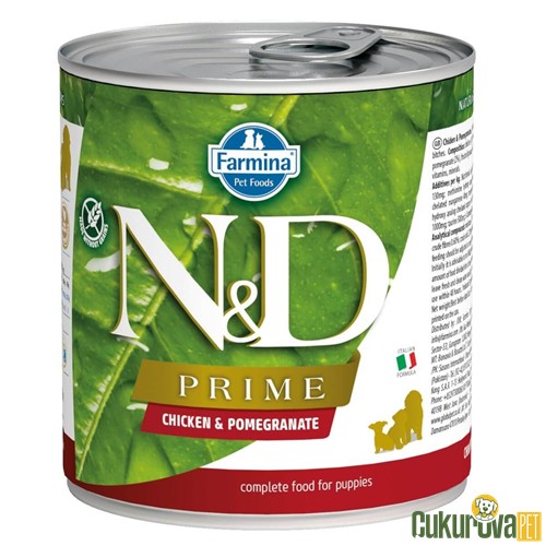 N & D Prime Tavuk Ve Narlı Yavru Köpek Konserve Maması 285 Gr