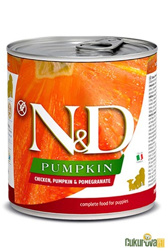 ND Pumpkin Tahılsız Tavuk Balkabağı ve Narlı Yavru Köpek Konservesi 285 Gr